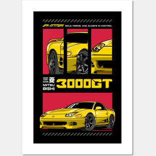 Iconic 3000GT Car Posters and Art